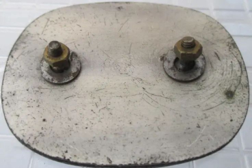 Volkswagen 1958 Christophorus-Plakette 100.000 Km mit VW-Logo emailliert (5172)